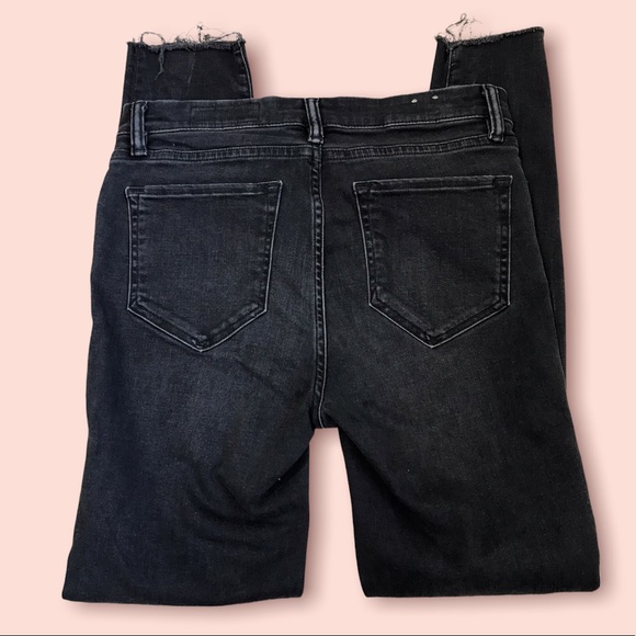 Allsaints Grace Slashed Skinny Jean.  Color washed black.  Size 30. - Picture 4 of 5
